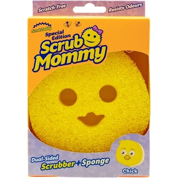 Scrub Daddy & Scrub Mammy Scrub Mommy Chick Домакинска гъба, двойна повърхност (3707)