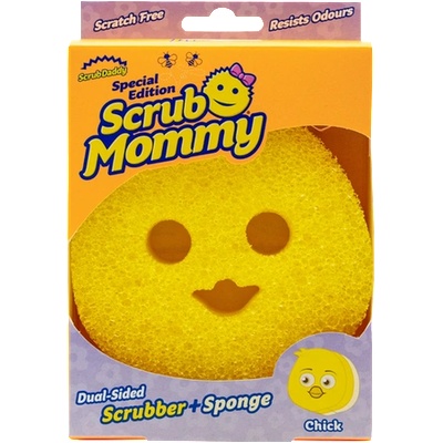 Scrub Daddy & Scrub Mammy Scrub Mommy Chick Домакинска гъба, двойна повърхност (3707)