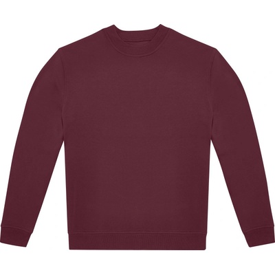 B&C mikina Crew unisex burgundová