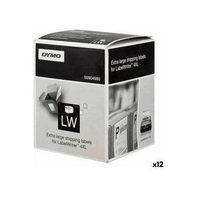 DYMO Топ етикети Dymo LW 4XL 104 x 159 mm Черен/Бял (12 броя)