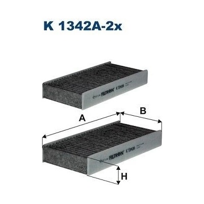 Filtr, vzduch v interiéru FILTRON K 1342A-2x – Sleviste.cz