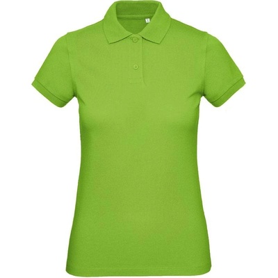 B&C Inspire Polo /women Dámske piqué polo z bio bavlny zelená orchid