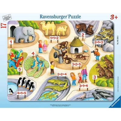 RAVENSBURGER První počty do 5 v ZOO 17 dielov