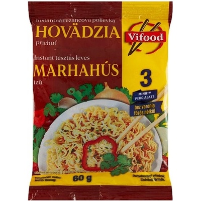 Vifood Instantná rezancová polievka hovädzia príchuť 60 g