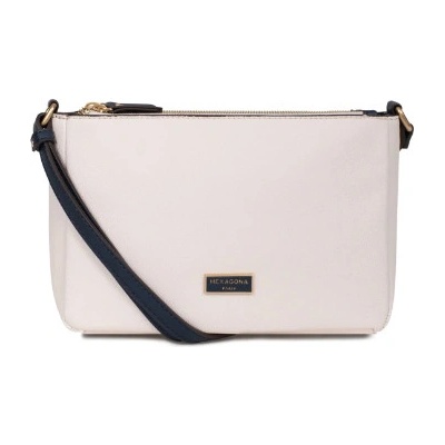 Hexagona dámská crossbody slonová kost 4820034 ivoire/bleu