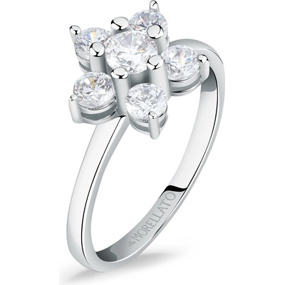 Morellato Půvabný stříbrný prsten s kytičkou Tesori SAIW127