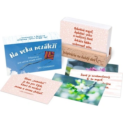 Na veku nezáleží s dreveným stojančekom - Sri Chinmoy