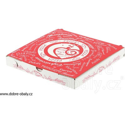 Krabice na pizzu 24x24x3 cm s potiskem