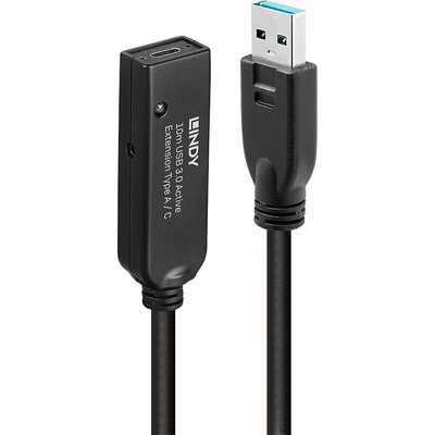 Lindy LINDY 10m USB 3.0 активен с опресняване USB A към C (43376)