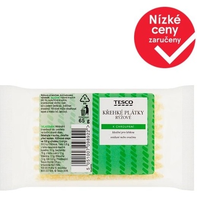 Tesco Křehké plátky rýžové 65 g