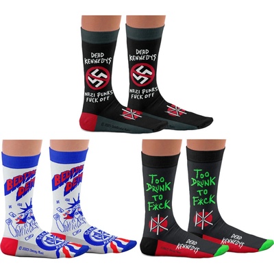Sock Affairs Darčeková krabička súprava 3 párov ponožiek Dead Kennedys SS-DK-Pack-FAB