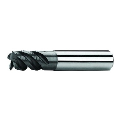 ZPS-FN Fréza válcová čelní 10x14x66, Z4,45°, DIN 6527K, SK, AlCrN, HR