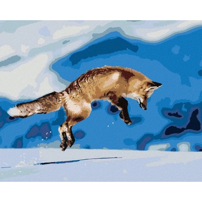 zuty Malování podle čísel Skákající liška 40 x 50 cm vypnuté plátno na rám 8596530057659