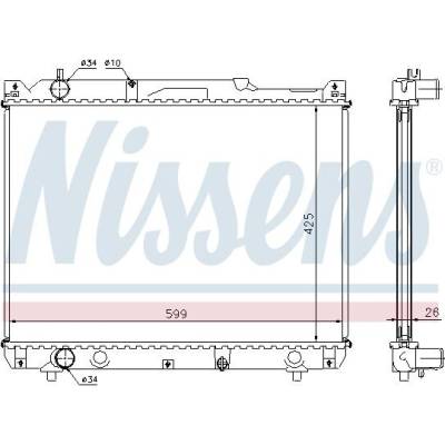 Chladič motoru NISSENS 64196A