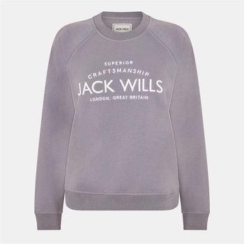 Jack Wills Блуза Jack Wills Hunston Graphic Crew Neck Sweatshirt - Dusky Blue