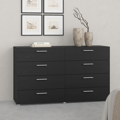 Скрин Pepe с 8 чекмеджета Черен дървесен