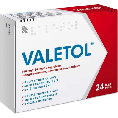  VALETOL POR 300MG/150MG/50MG TBL NOB