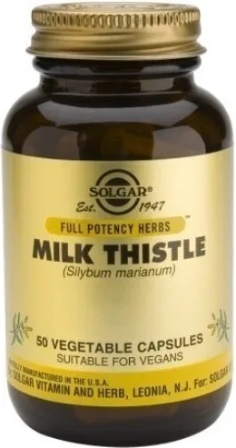 Solgar Хранителна добавка Бял трън , Solgar Milk Thistle, 50 Vegetable Capsules