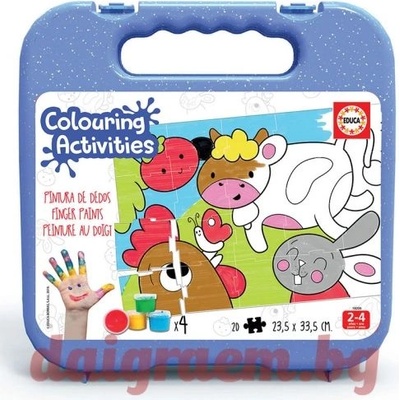 Educa Пъзел за оцветяване educa 18209 - 20 части - Домашни животни (edu18209)