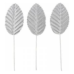 TITANUM Fabric sheet on wire 10pcs silver