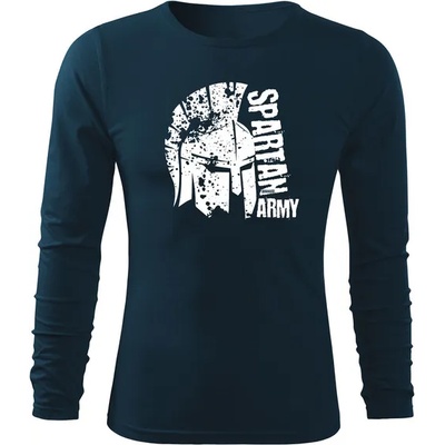 DRAGOWA FIT-T Тениска с дълъг ръкав Leon, тъмносиня, 160 г/м2 (8393)