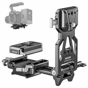 NEEWER Foldable V Mount Battery Plate with Arca Type Baseplate, PS015 PRO