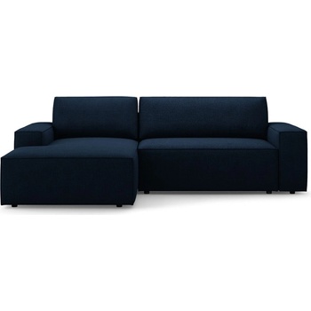 Micadoni Тъмносин разтегателен ъглов диван от букле (ляв ъгъл) Jodie - Micadoni Home (MIC_LCF_101_F1_JODIE5)