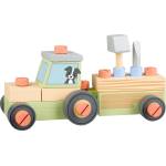 Orange Tree Toys Дървен игрален комплект Orange Tree Toys - Сглобяем трактор, 25 части (OTT12801) - baby