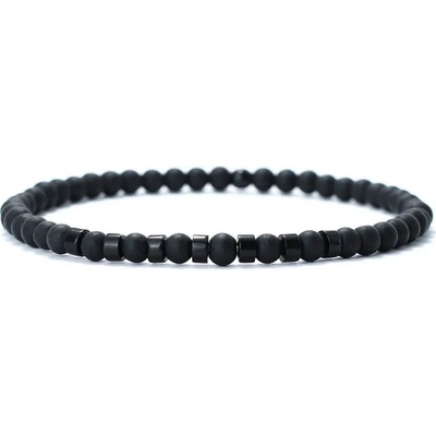 Daniel Dawson Korálkový náramek Sabino Onyx a Obsidián NR2109 Černá