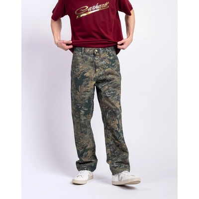 Carhartt WIP Single Knee Pant Camo Combi Green stone washed