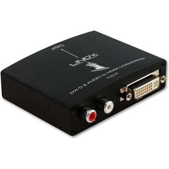 Lindy Конвертор Lindy LNY-38094, от DVI(ж) и RCA(ж) към HDMI(ж), черен (LNY-38094)