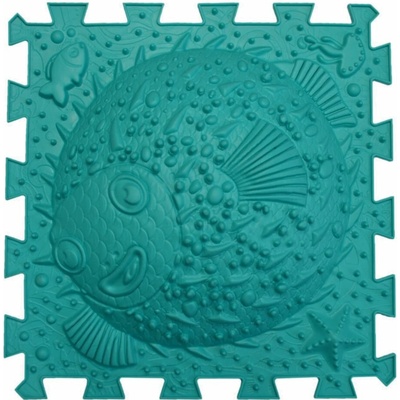 Ortho Puzzle - ortopedická podlaha Fugu rybička tvrdá BAZAR Tyrkysová