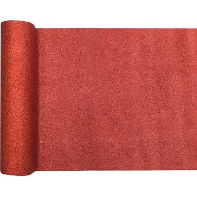 Santex šerpa s glitrami červená 28cm 1 ks