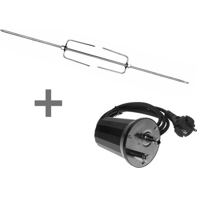 Jehla na kuře 75cm + motor 230V 4W grilovací SN Set Mefisto