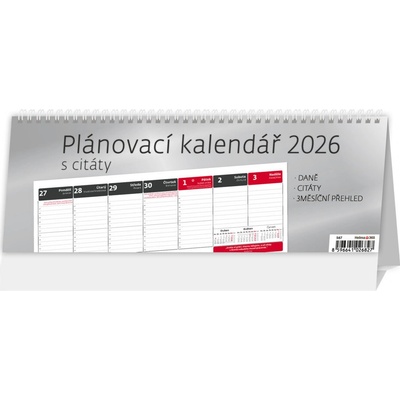 Stolní Helma Plánovací s citáty 2026