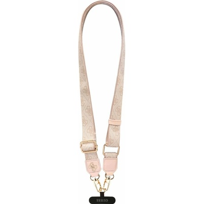 Guess Crossbody Popruh PU 4G Metal Logo Pink