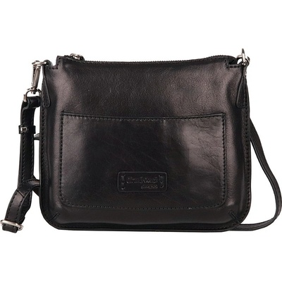 Gianni Conti Malá kožená crossbody kabelka no. 554 černá