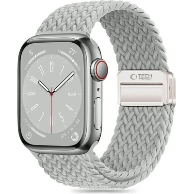 Tech-Protect Текстилна каишка за Apple Watch 42мм, 44мм, 45мм, 46мм, Ultra, Ultra 2 49мм - Tech-Protect Nylonmag Band (сив) (THP4209)