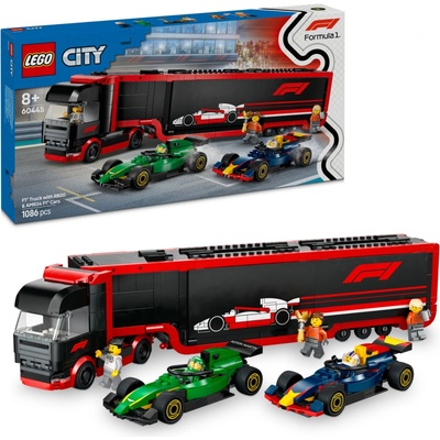 LEGO® City 60445 Kamion F1 s vozy F1 RB20 a AMR24