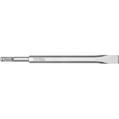 TOTAL Sekáč plochý SDS Plus, 14x250x20mm, Vyrobeno z chrom-molybdenové legované oceli s pískovanou úpravou.