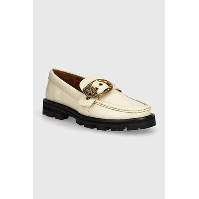 Kurt Geiger London Кожени мокасини Kurt Geiger London Mayfair Chunky Loafer в бежово с равна подметка 573010109 (573010109.WHITE)