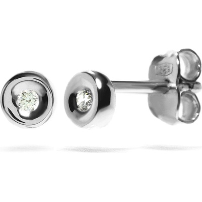 Blink-Blink očarujúce diamantové náušnice z bieleho zlata 3036BDG