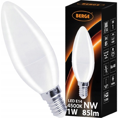 Milio LED žiarovka C37 E14 1W 85 lm neutrálna biela