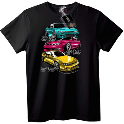 NOONEBRAND Тениска S13 S14 S15 Кола - 2XL, White