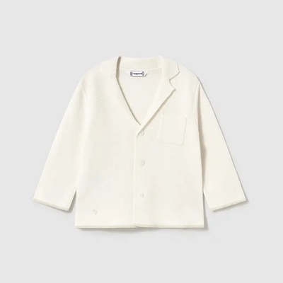 Mayoral Сако тип жилетка в цвят йогурт за мини момче Майорал