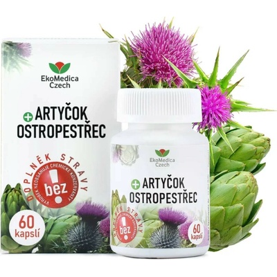 Ekomedica Artyčok + ostropestřec 60 kapslí
