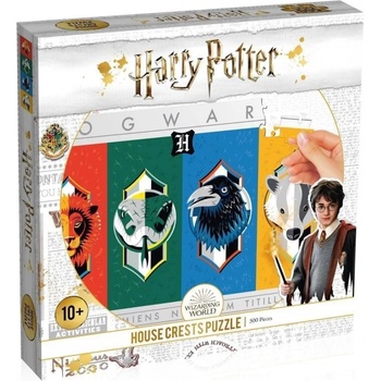 Winning Moves Пъзел Winning Moves - Harry Potter, Hogwarts Houses, 500 части (WM00369)