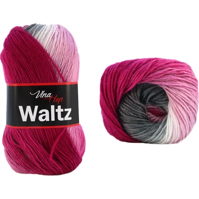 Vlna - Hep příze Waltz 5701 růžová a šedá