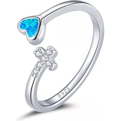 Mabell Dámský stříbrný prsten AYLA CZ221BSR171 BLUEC45