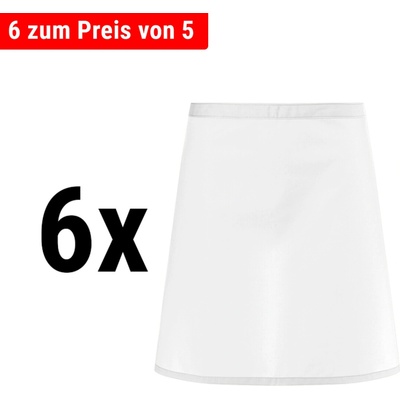 G.Gastro 6 ks Karlowsky Zástěra do pasu Basic bílá D9785698
